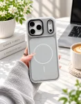 Pastel Pink and Yellow Phone Case Display